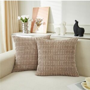 Elegant Tan Accent Pillows Covers